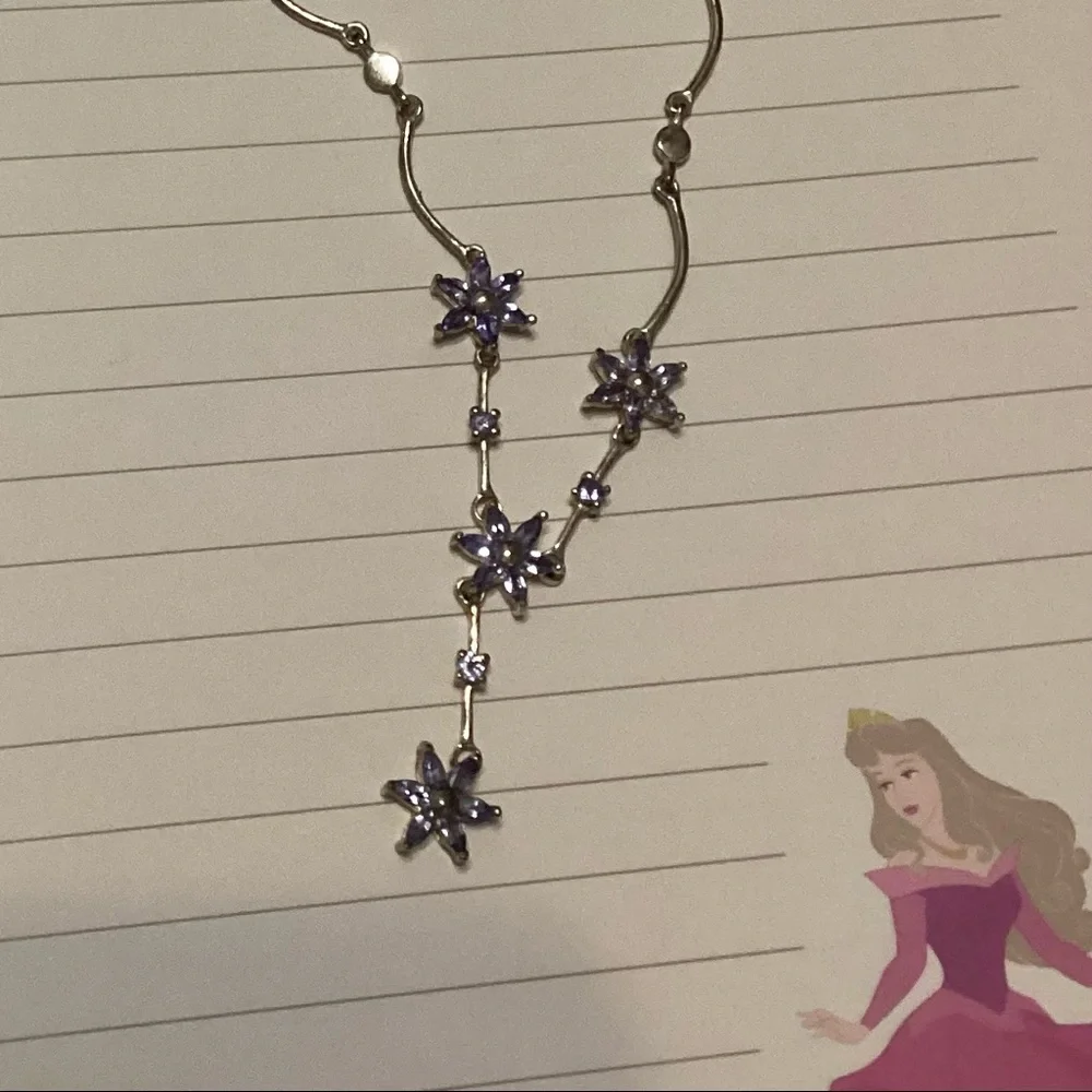 Tanzanite Flower Necklace - Picture 3 of 14